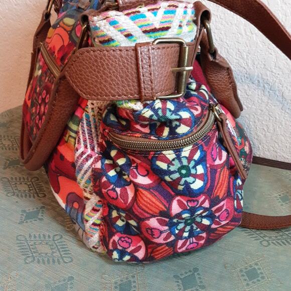 Desigual Christian Lacroix Bohemian Say Something Nice Rose Crossbody Handbag - Picture 4 of 16